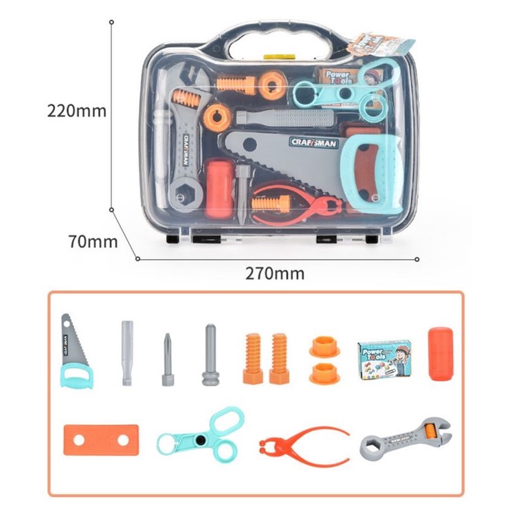 Mainan Anak Ez Tool Box Tools Set Mainan Edukasi Anak Tools Koper Mika Mainan Anak