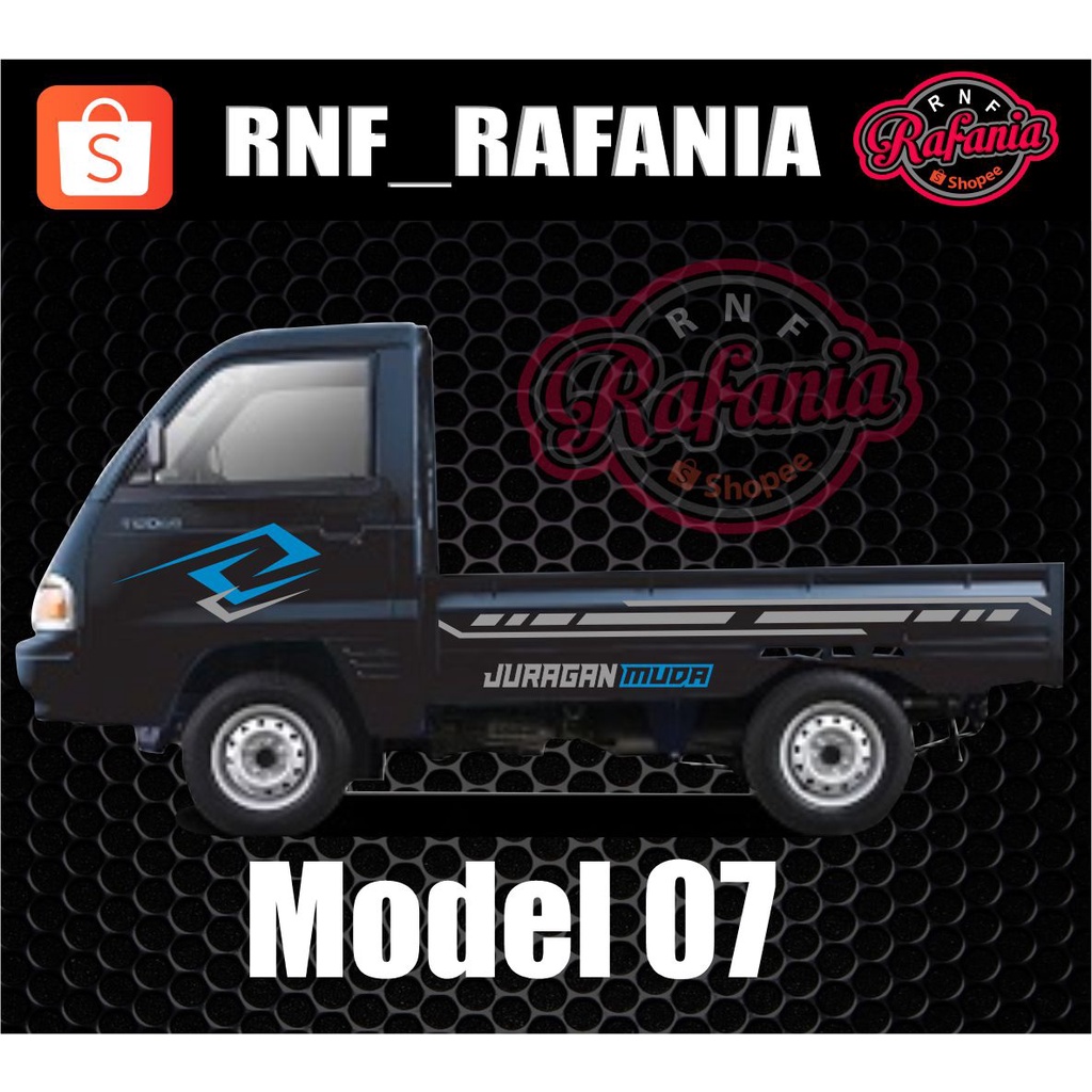 STIKER MOBIL PICK UP T120SS  JURAGAN MUDA STRIPING MOBIL PICK UP T120SS 01