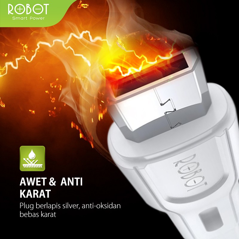 ROBOT Kabel Data RDM100S Android Micro USB 1M Data Cable Original - Garansi Resmi 1 Tahun