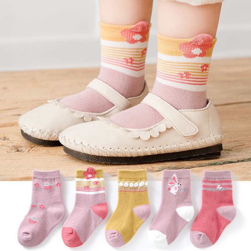 5 set KAOS KAKI Anak cewek cocok umur 1th - 12th motif lucu cute unik