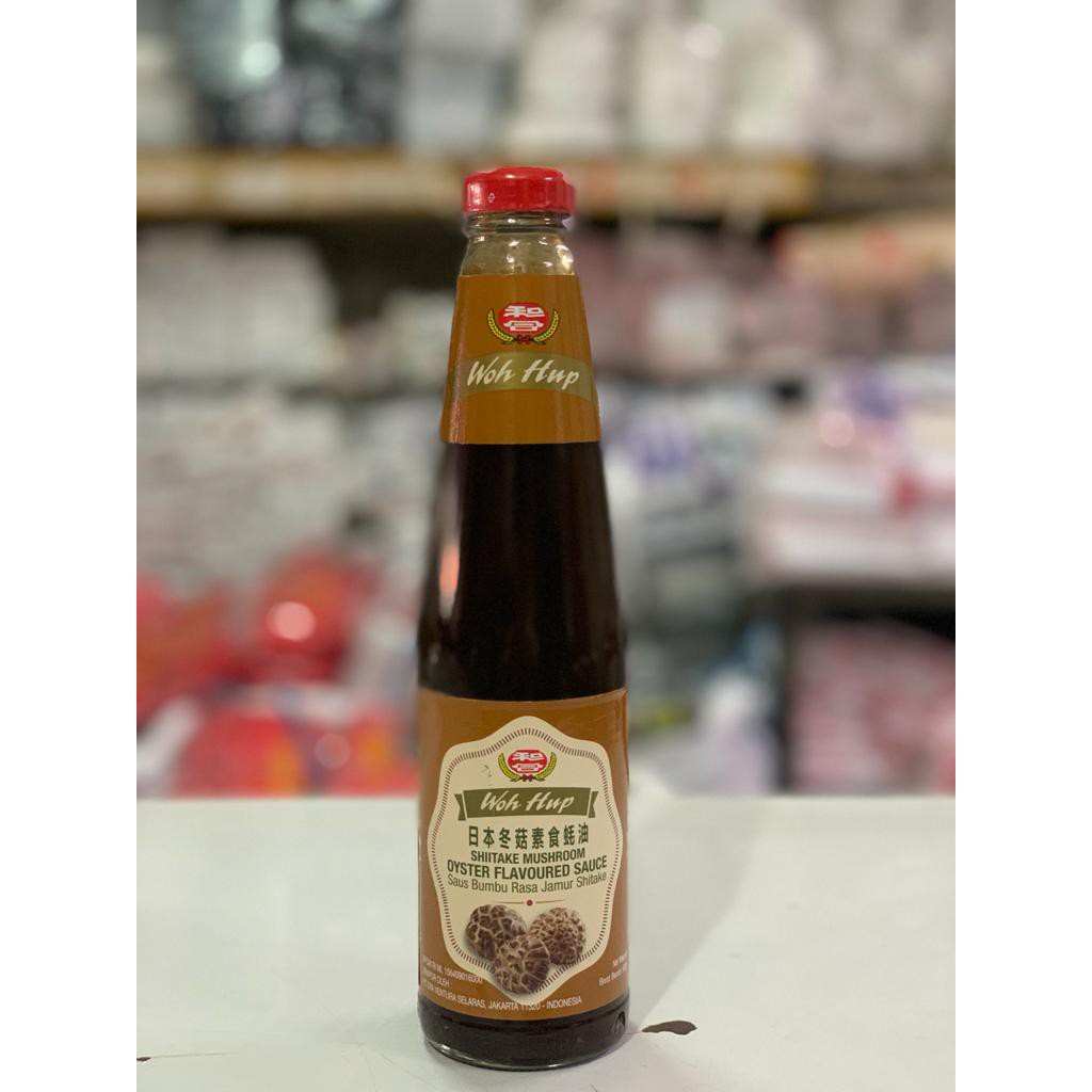 

Woh Hup Shitake Mushroom Oyster Flavoured Sauce 500gr / Saos Tiram Vege