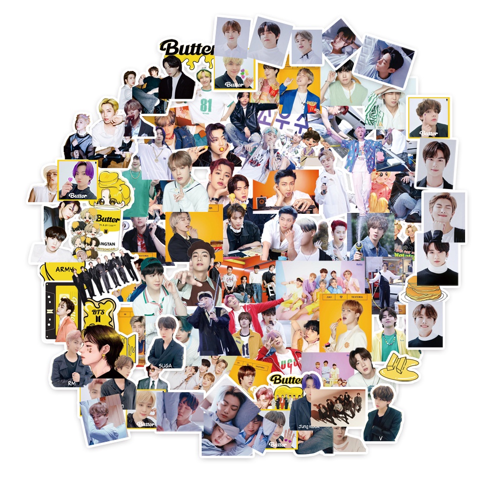 Stiker Album Musik BTS KPOP Superstar DIY Untuk Dekorasi Koper