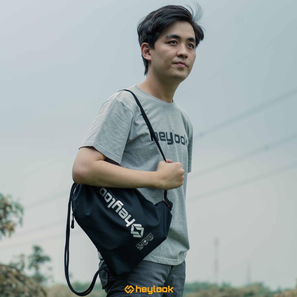 HEYLOOK Project - Tas Ransel Serut Pria Wanita Gymsack DRAWSTRING Olahraga