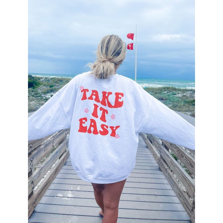 Sweater Oversize Wanita Take it Easy XXL LD 130