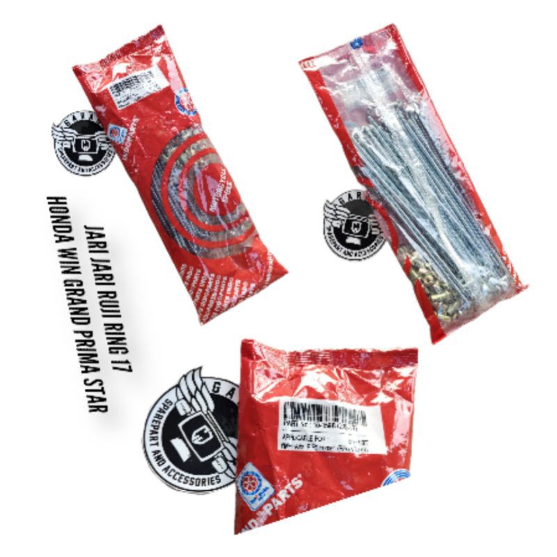 Ruji jari jari honda astrea prima grand bulus legenda WIN Roda Belakang Ring 17