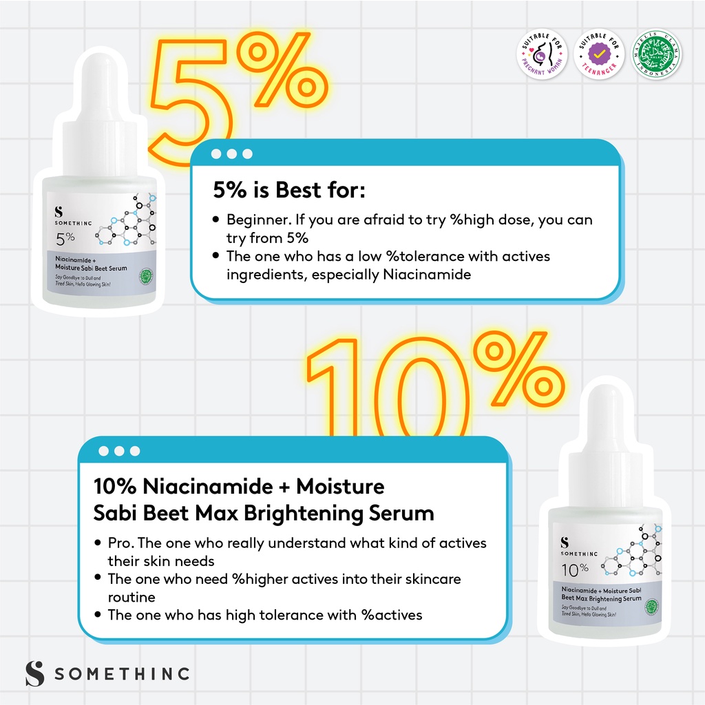 SOMETHINC 5% Niacinamide + Moisture Sabi Beet Serum - Kulit Cerah Maksimal (Pemula)