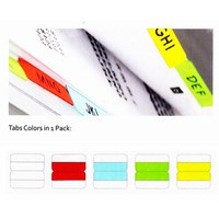 Adhesive Twin Tabs 5 colors Bantex 8873 ( SET )