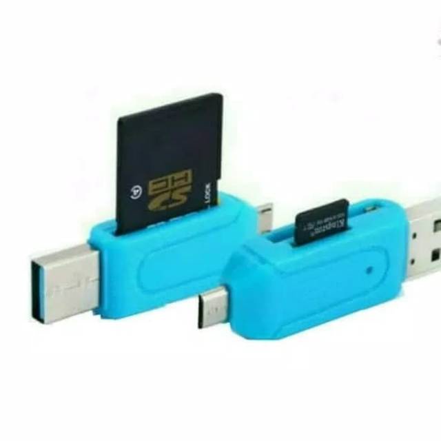 Card Reader 2 Slot OTG mini 2in1 for MicroSD / SD OTG