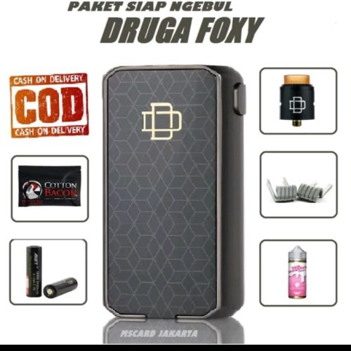 VAPOOR FULLSET FOXY 150 WATT FREE LIQUIDS FREEBASE 60ML