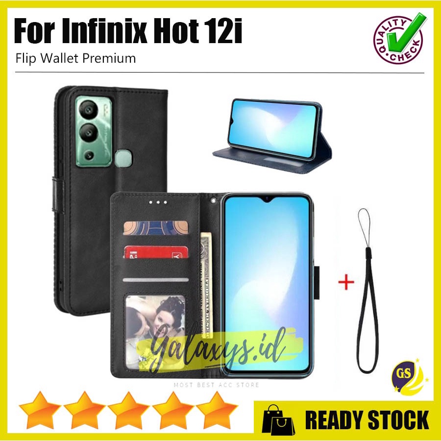 INFINIX NOTE 12 G96 NOTE 12 VIP INFINIX NOTE 12 2023 / INIFINIX HOT 20i HOT 20s 4G 2022 INFINIX 12i 2022 HOT 12 PLAY HOT 12 2022  Case Flip Cover Case Leather Wallet Sarung Buku Case Kulit Casing