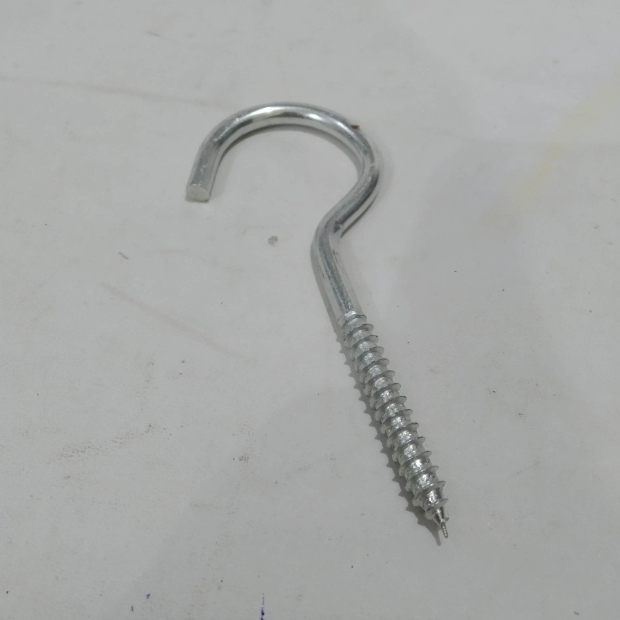 Paku sekrup huk hok hook gantung burung besar 10cm