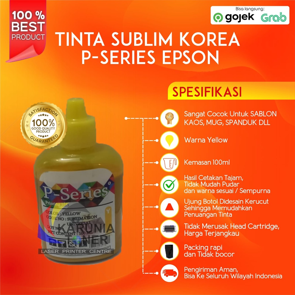 Tinta P-Series Sublim Sublimation Sublime Sublimasi Ink Korea 100ml