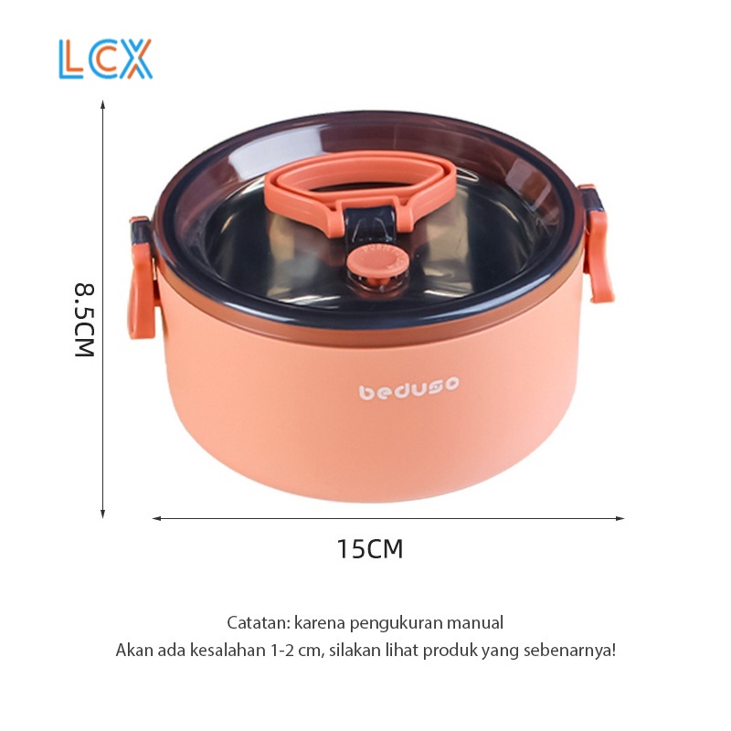 LCX Kotak Makan Besar Lunch Box Anti Bocor Dan Anti Percikan Kotak Makan BPA FREE VS-58