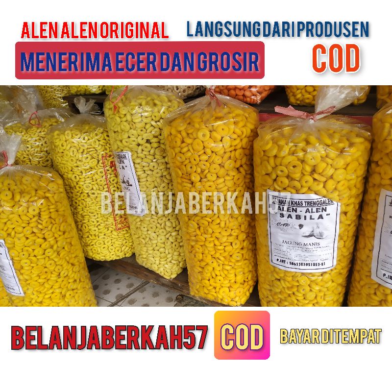 

Alen Alen Khas Trenggalek | Lanting | Original | Balado | Jagung Manis | Singkong Keras