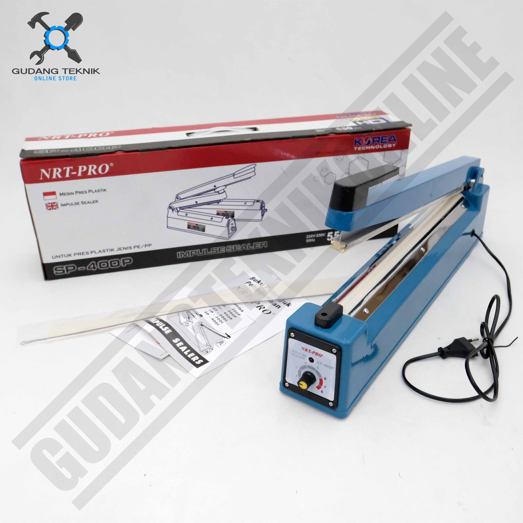 Mesin Press Plastik NRT SP400P BODY PLASTIK - Impulse Hand Sealer SP 400 - Alat Pres Segel Plastik NRT