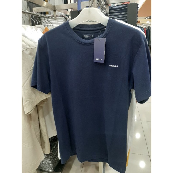 Osella Baju Kaos Polos Atasan Pria Dewasa Navy Original