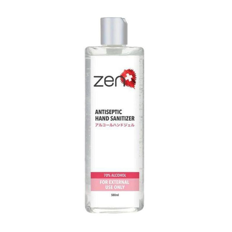 ZEN antibacterial hand sanitizer 500ml FREE 50ml TERMURAH