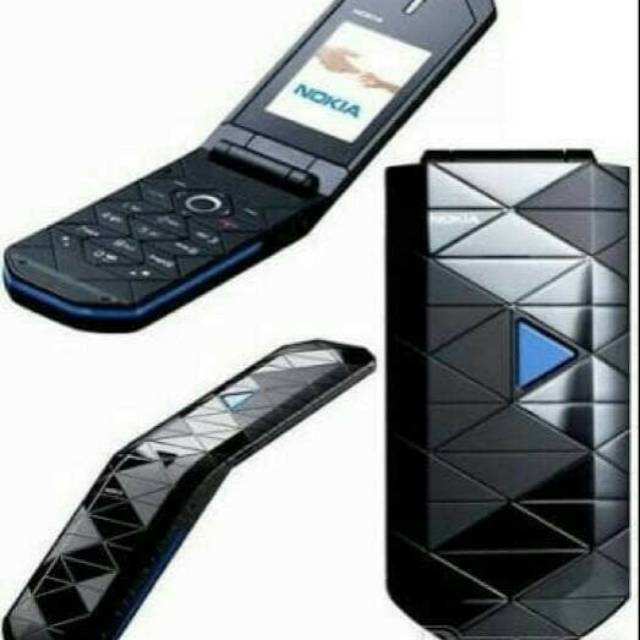 Handphone jadul Nokia Lipat 7070 Biru