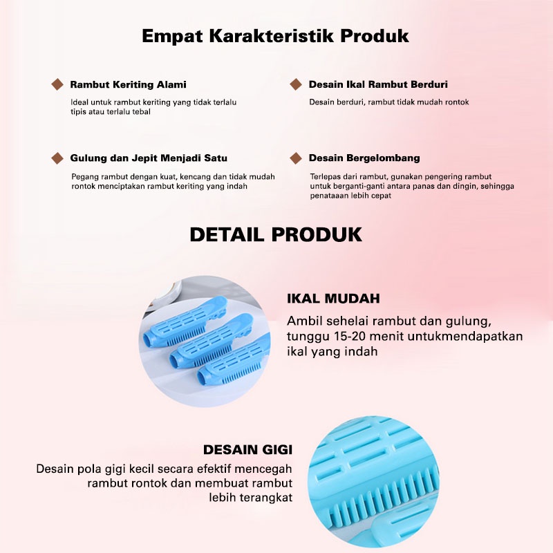 Roll Rambut Jepit Korea Perempuan Aksesoris Rambut Jepit Poni untuk Anak dan Dewasa fashion korea kualitas Import AK130