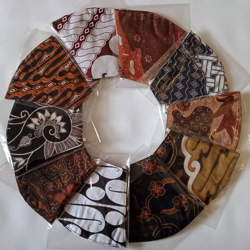  Masker  hijab  2 ply motif batik  Shopee  Indonesia