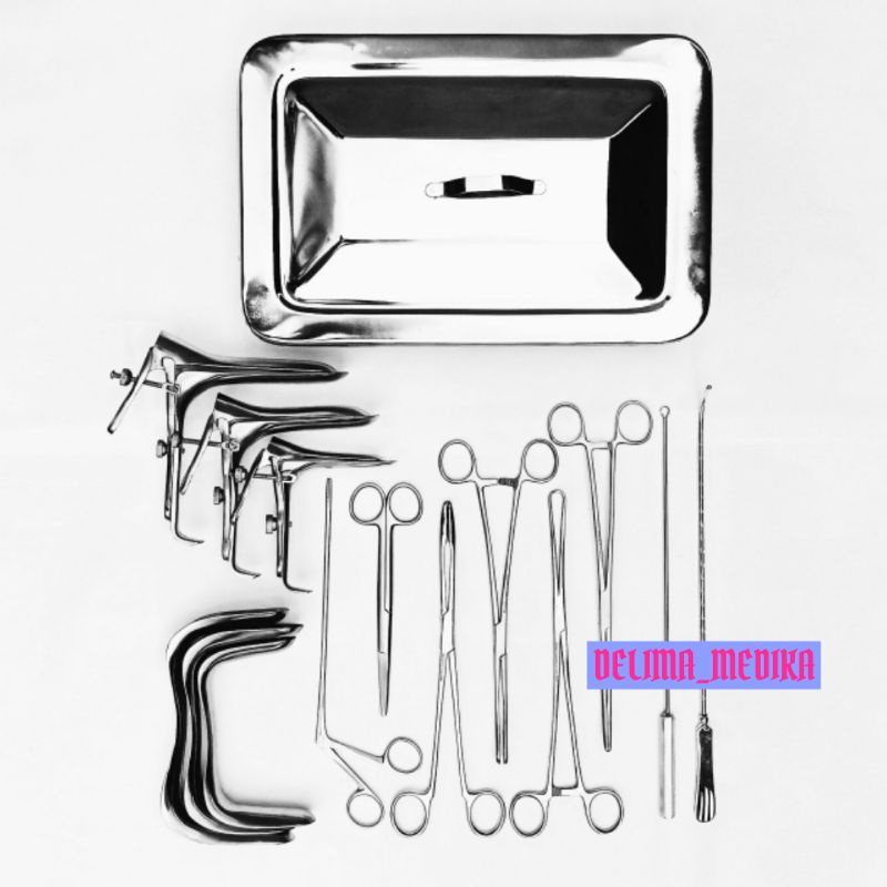 IUD Set Paket Lengkap Stainless Steel / IUD Kit Set 11 item Paket Komplit Stainless Steel