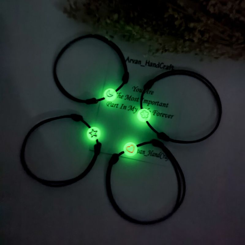 Gelang Glow In The Dark Model Simbol / Gelang Menyala Dalam Gelap Model Simbok