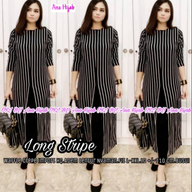 Long stripe tunik