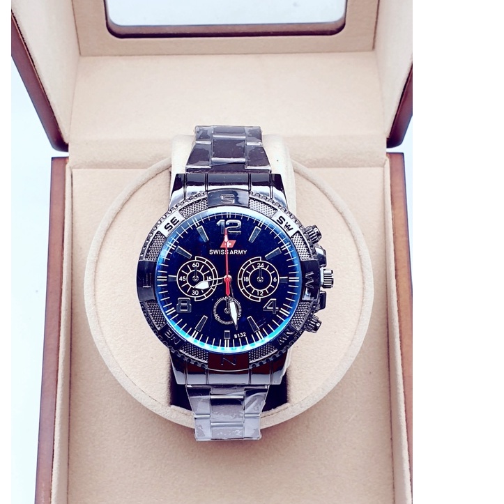 JAM TANGAN CASUAL CHRONO VARIASI RANTAI STAINLEES BEST SELLER 2021