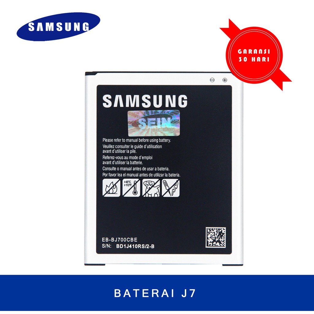 Baterai Samsung Galaxy J7 J700 2015 J700F , Baterai J7 Core J701F Original sein | Battery Batre