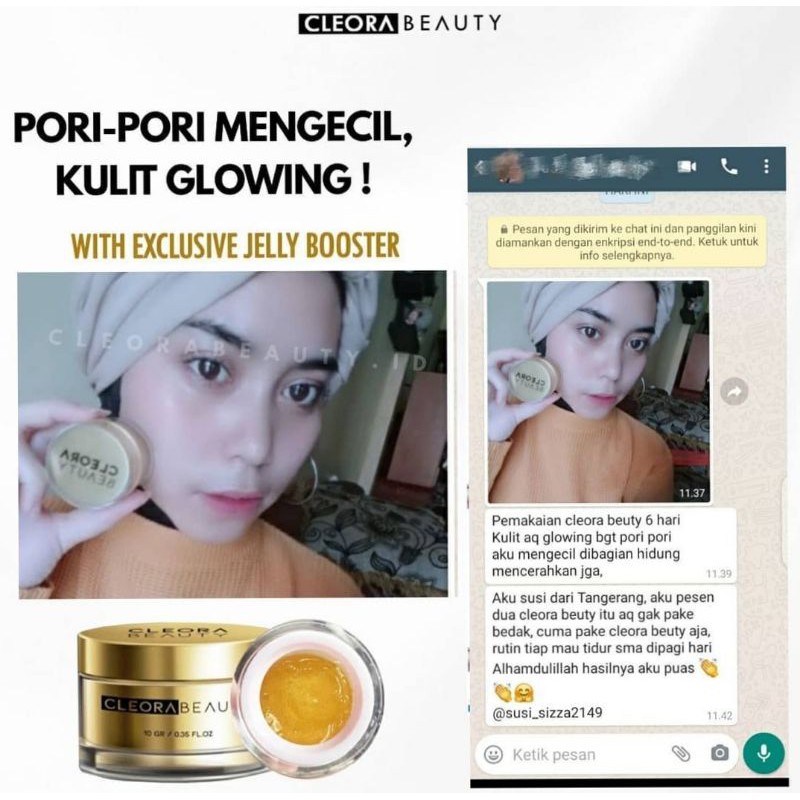 Skincare Whitening Exclusive Jelly Booster Cleora Beauty