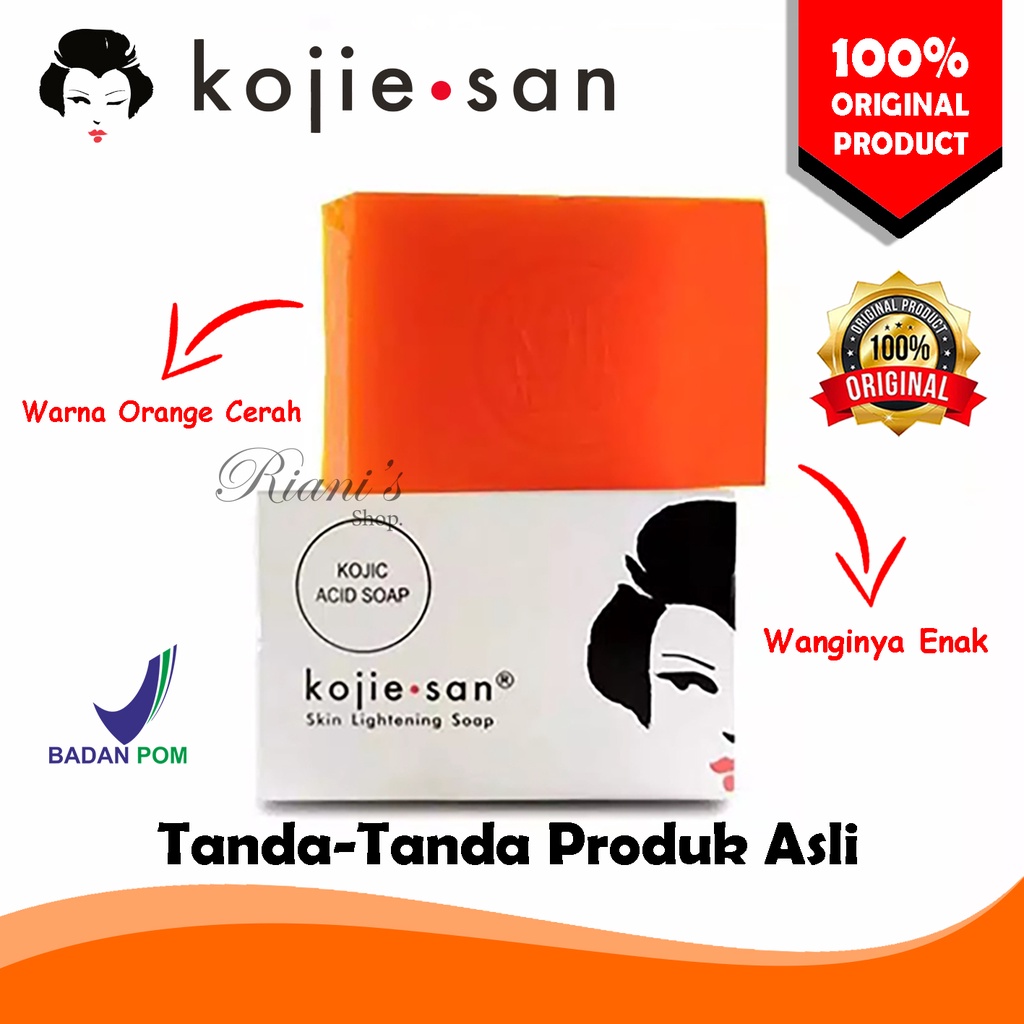 Kojic Acid Soap Kojie San Original 65 Gram Sabun Wajah Badan Asli Yang Dapat Membersihkan Daki Mence
