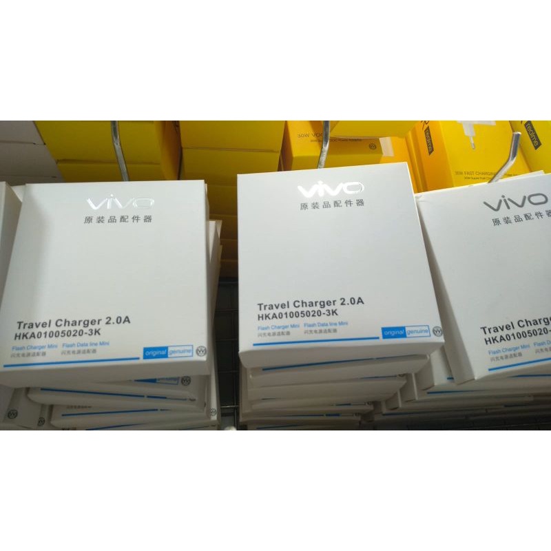 travel charger vivo original 100%