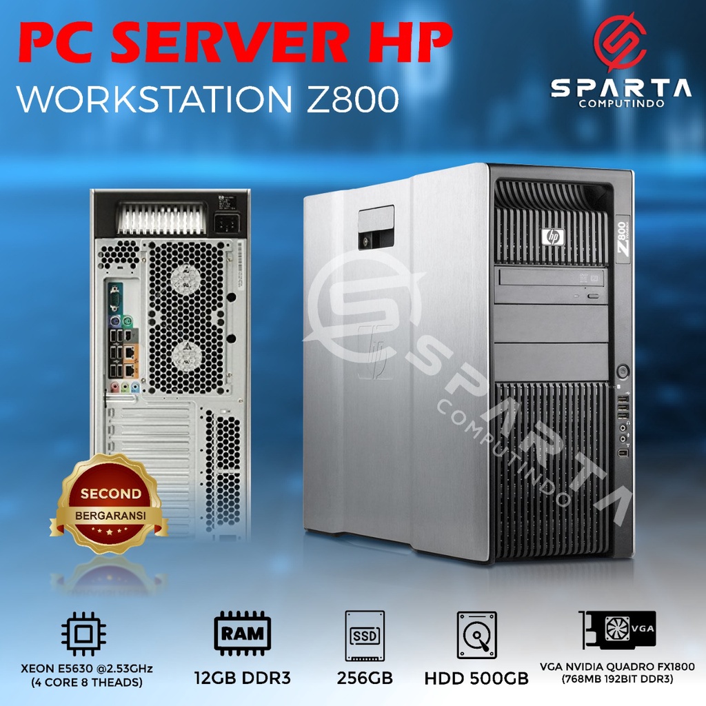 PC SERVER WORKSTATION HP Z800  MURAH BERGARASI