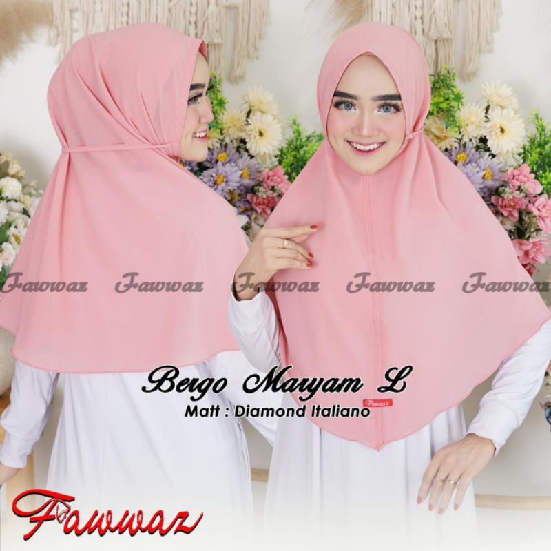Khimar Bergo Maryam size L By Fawwaz_hijab