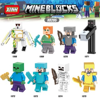 Minecraft Balok Bangunan Lego  Toys Minifigures Steve 