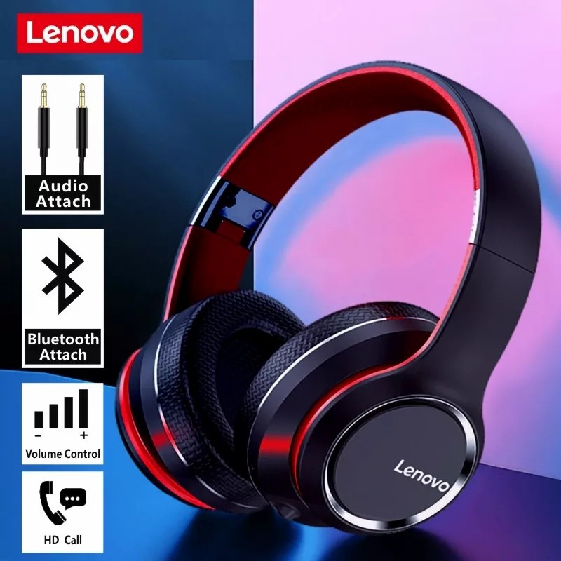 Headphone Lenovo HD200 Wireless Headset Bando Lenovo HD 200 BT V5.0 ORIGINAL LENOVO