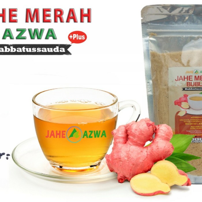 

tradisional-minuman- jahe merah bubuk instan plus habbatussauda kemasan 1 kg -minuman-tradisional.