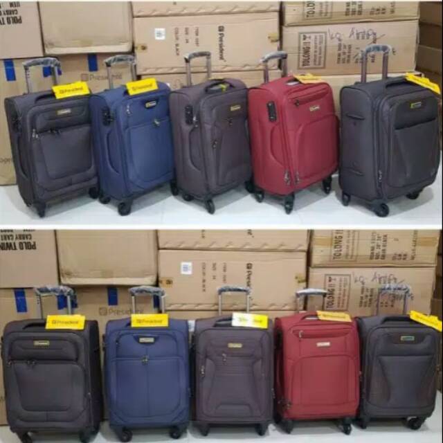 Koper kanvas president 20 inc (LOCK TSA). Koper Bahan Kanvas