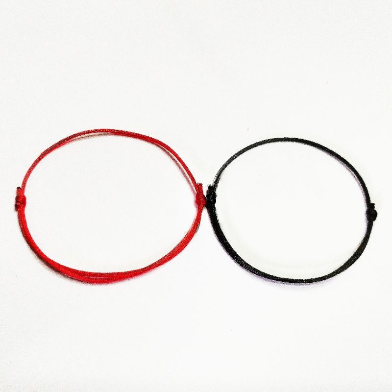 Gelang Tangan Tali Hitam Simple/model korea