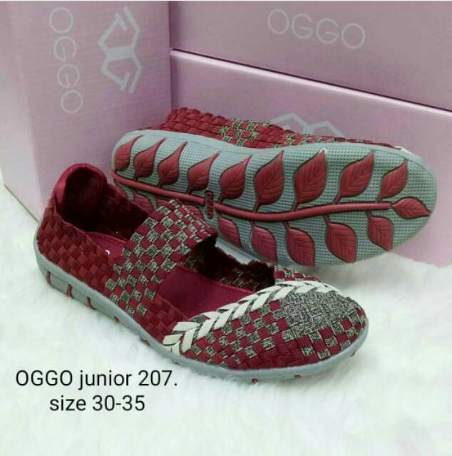 Sepatu Rajut anak  OGGO Junior 207 flat ORIGINAL