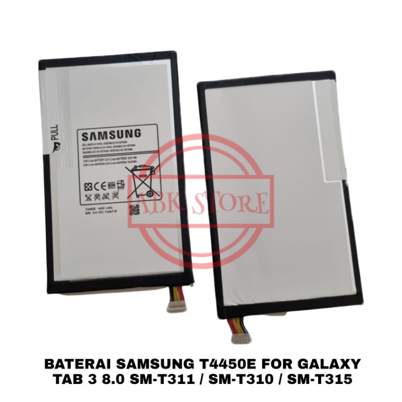 BATRE BATERAI SAMSUNG GALAXY TAB 3 8.0 SM-T311 / SM-T310 / SM-T315 T4450E BATTERY ORIGINAL