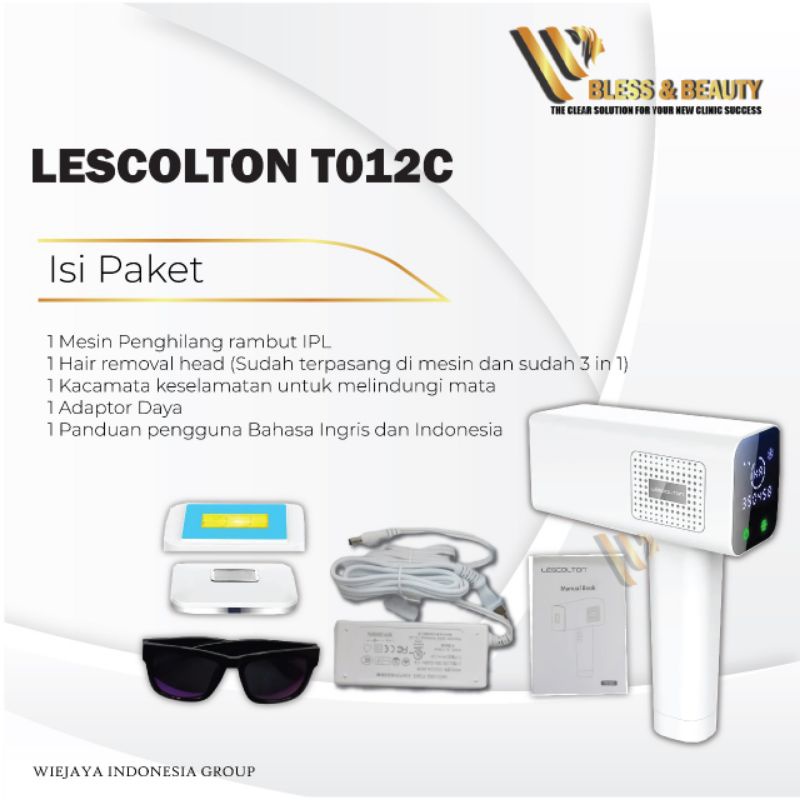 Lescolton Alat Ipl Ice Cool T012C Terbaru Penghilang Bulu Permanen Hair Removal Garansi