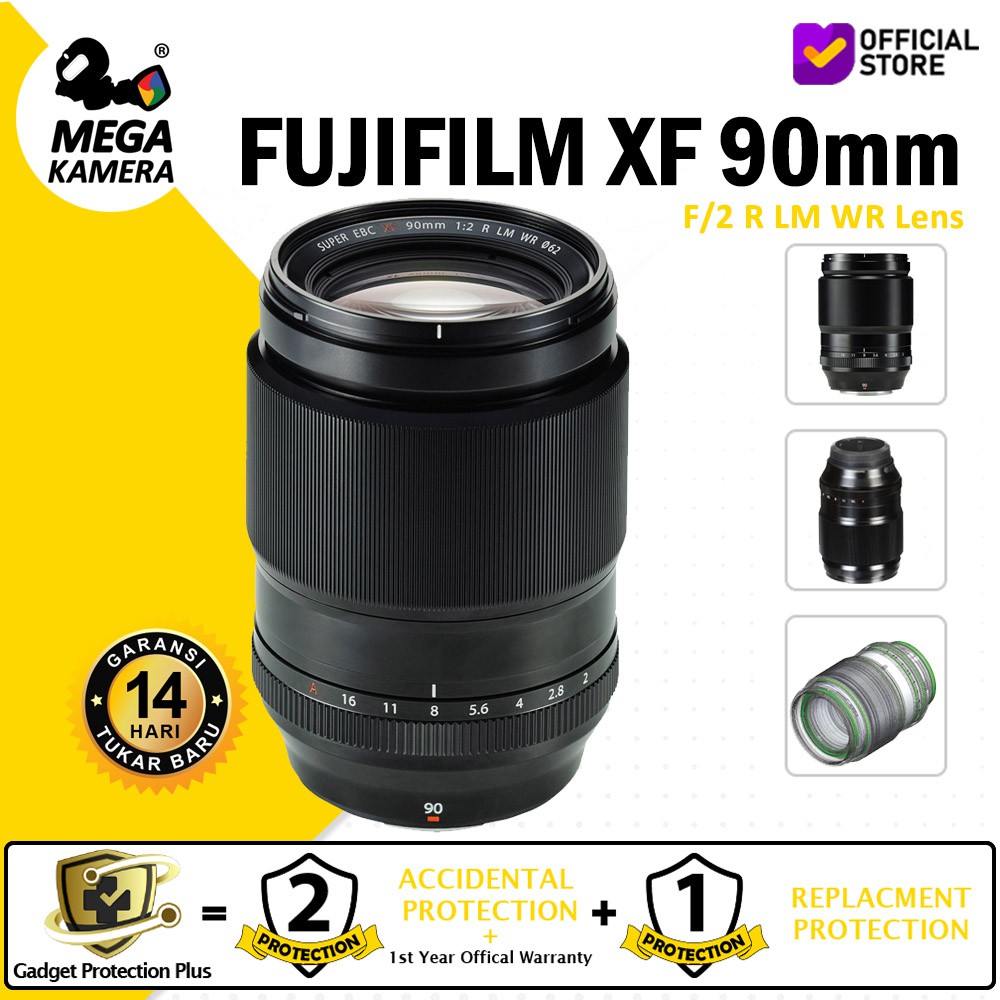 Fujinon XF90mm F2 R LM WR / 90mm Lensa Fujifilm