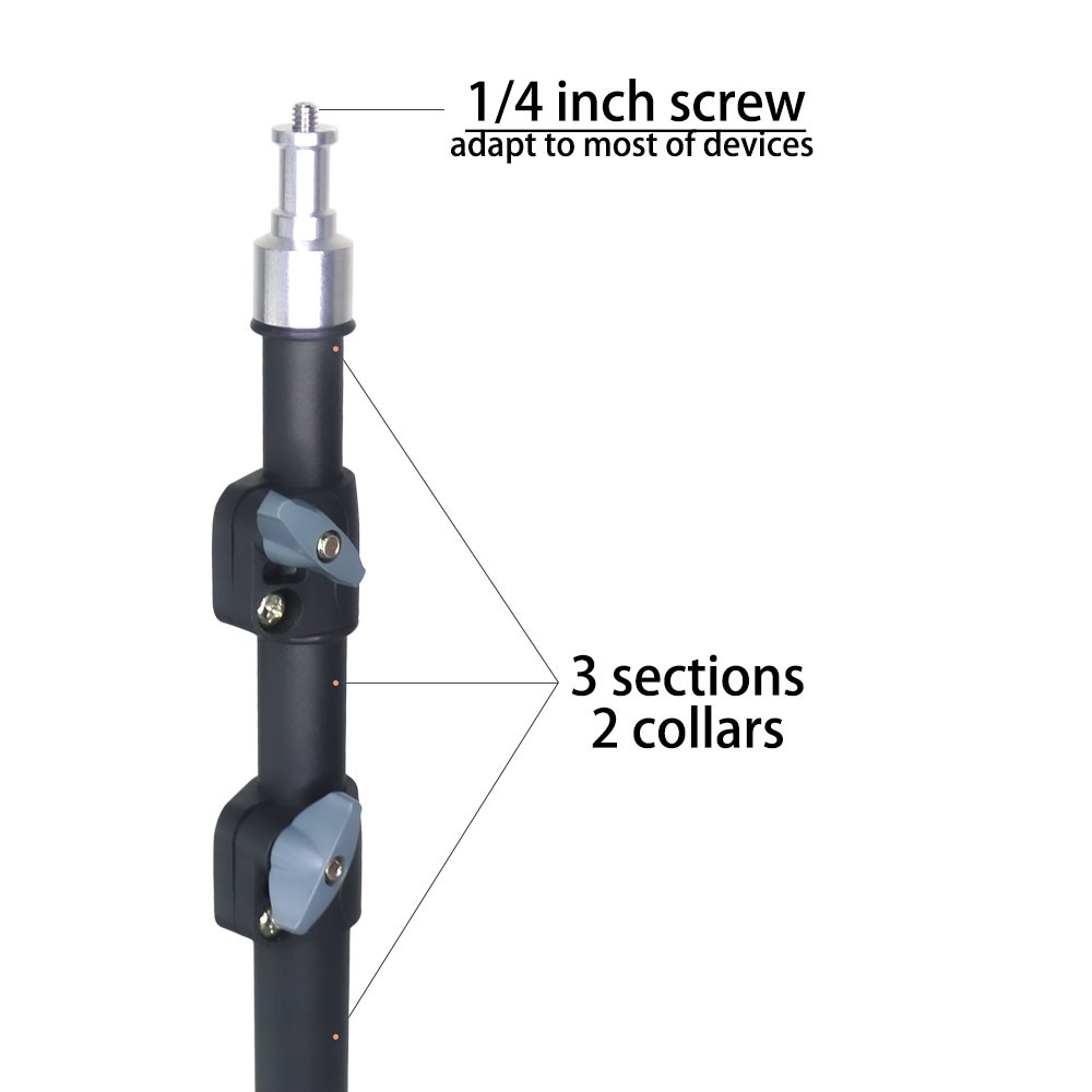 Tripod Handphone Kamera 2 Meter Besi Plus Mini Ball Head Free Holder Hp Free Remote Bluetooth-1