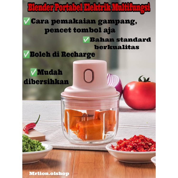 blender mini portable food processor chopper bumbu