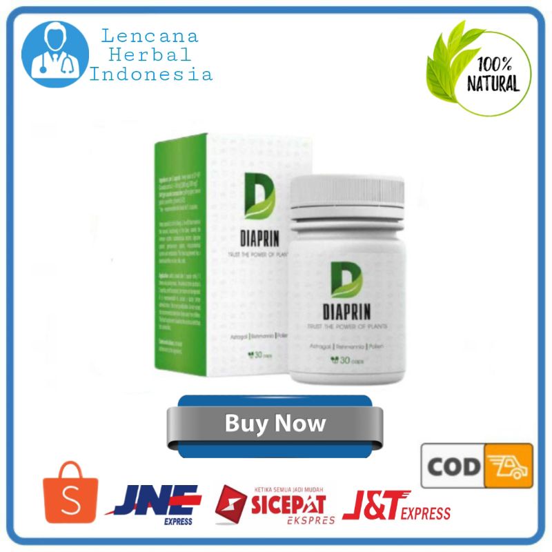 DIAPRIN ORIGINAL OBAT DIABETES ASLI DIAPRIN HERBAL AMAN BPOM TANPA EFEK SAMPING