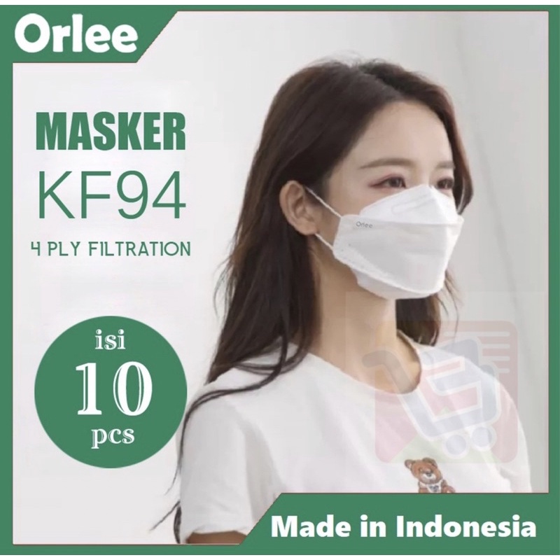 Masker Orlee KF94 4Ply 4 Ply Earloop Emboss Orlee evo 3D isi 10 pcs