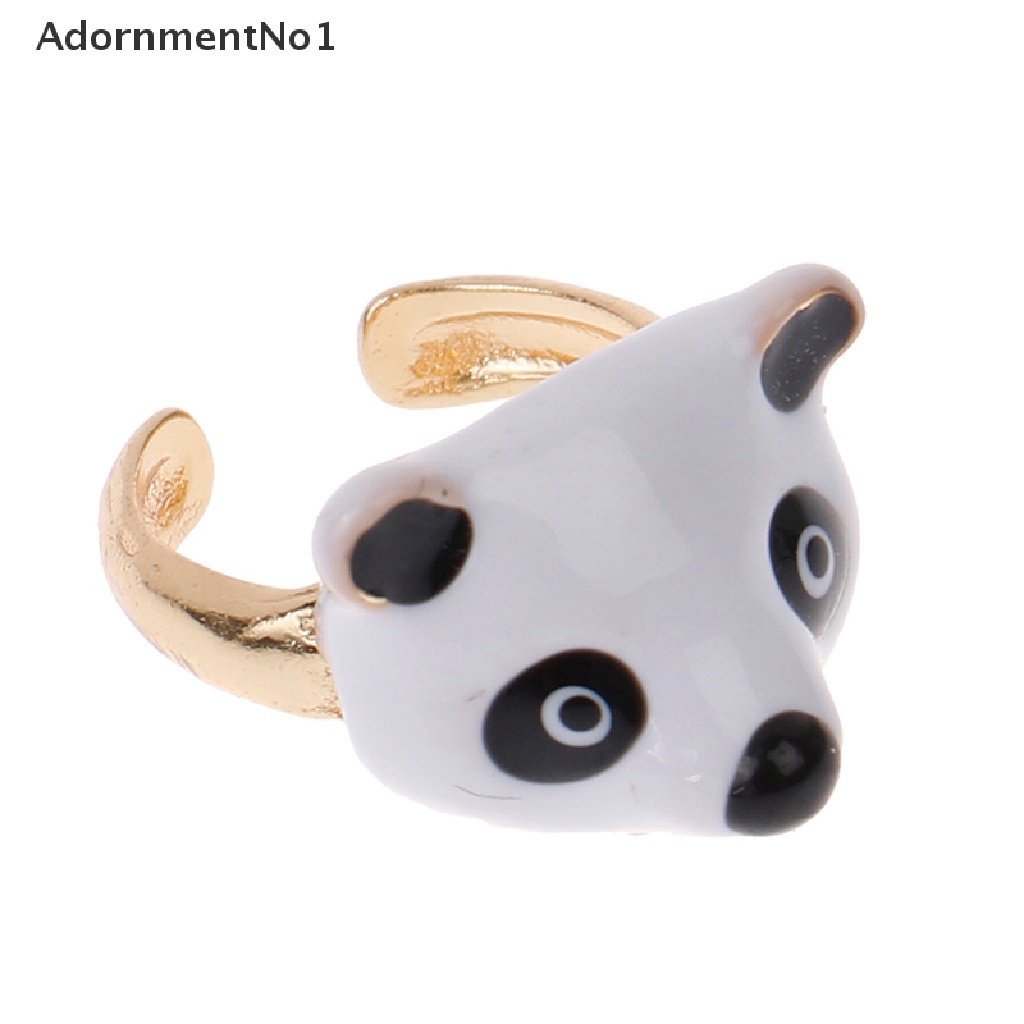 (AdornmentNo1) 3pcs / set Cincin Metal Kombinasi Desain Panda 2022 Beijing