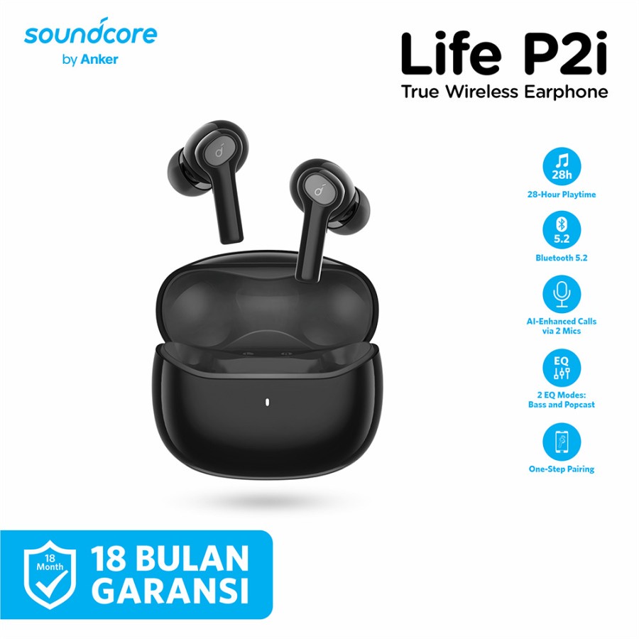 Anker Soundcore TWS Earphone Bluetooth Life P2i - A3991