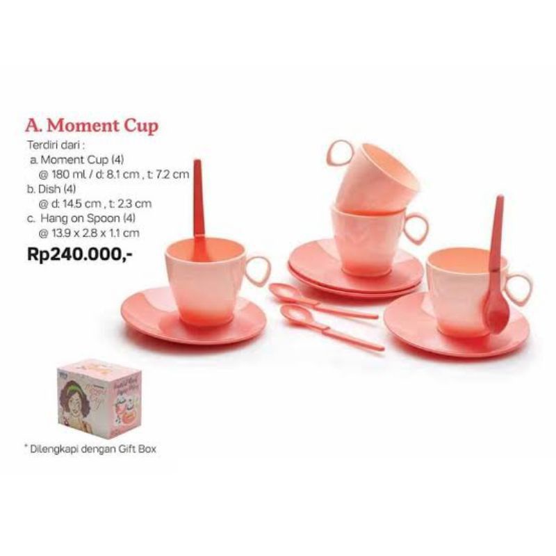 

PROMO Tuperware Moment Cup Wadah Saji Ada box